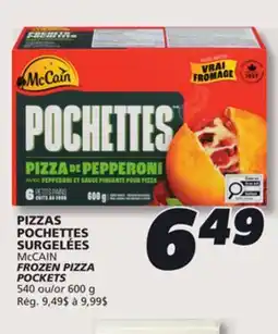 IGA McCAIN FROZEN PIZZA POCKETS offer