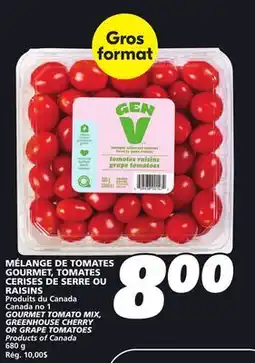 IGA GOURMET TOMATO MIX, GREENHOUSE CHERRY OR GRAPE TOMATOES offer