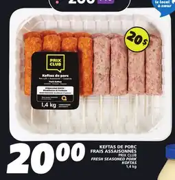 IGA PRIX CLUB FRESH SEASONED PORK KOFTAS offer