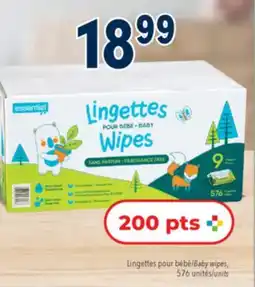 Familiprix ESSENTIEL,Baby wipes, 576 units offer
