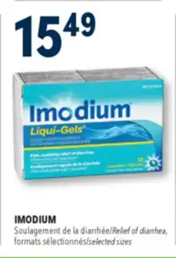 Familiprix IMODIUM, Relief of diarrhea, selected sizes offer