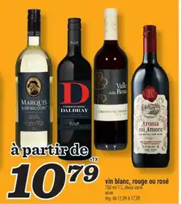 Marché Richelieu vin blanc, rouge ou rosé | wine offer