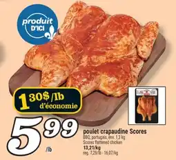Marché Richelieu poulet crapaudine Scores | Scores flattened chicken offer