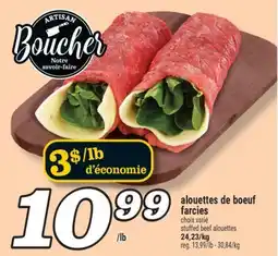 Marché Richelieu ALOUETTES DE BOEUF FARCIES | STUFFED BEEF ALOUETTES offer