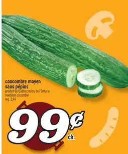 Marché Richelieu concombre moyen sans pépins | seedless cucumber offer