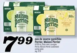 Marché Richelieu Eau de source gazéifiée Perrier MaisonPerrier | Maison Perrier carbonated spring water offer