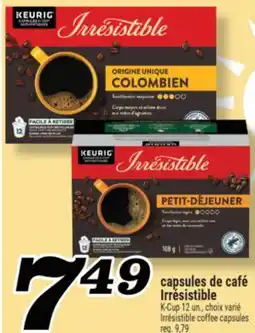 Marché Richelieu capsules de café Irrésistible K-Cup | Irrésistible coffee capsules offer