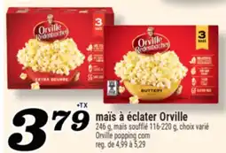 Marché Richelieu maïs à éclater Orville | Orville popping corn offer