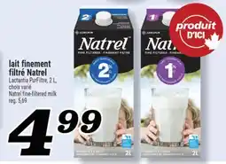 Marché Richelieu lait finement filtré Natrel | Natrel fine-filtered milk offer