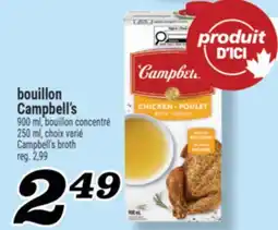 Marché Richelieu bouillon Campbell's | Campbell's broth offer