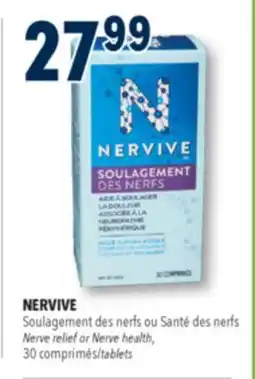 Familiprix NERVIVE Nerve relief or Nerve health, 30 tablets offer