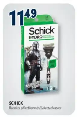 Familiprix SCHICK Selected razors offer