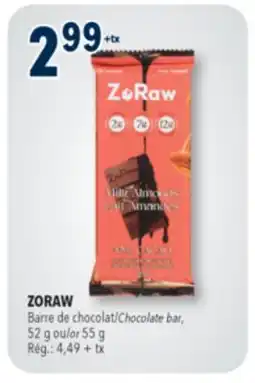Familiprix ZORAW Chocolate bar, 52g /or 55g offer