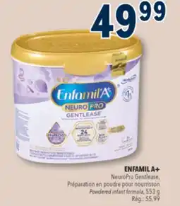 Familiprix ENFAMIL A+, NeuroPro Gentlease, Préparation en poudre pour nourrisson, 553 g offer