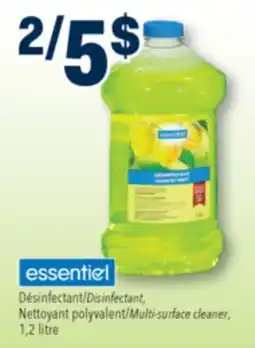 Familiprix ESSENTIEL, Disinfectant, Multi-surface cleaner offer