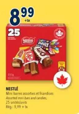 Familiprix NESTLÉ Assorted mini bars and candies, 25units offer