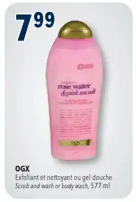 Familiprix OGX, Scrub and wash or body wash offer