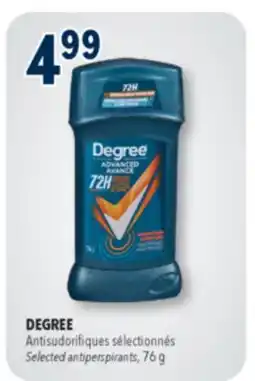 Familiprix DEGREE Selected antiperspirants, 76g offer