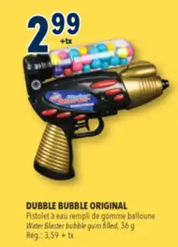 Familiprix DUBBLE BUBBLE ORIGINAL Water Blaster bubble gum filled offer
