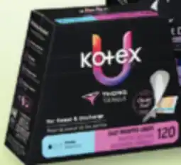 Familiprix U by KOTEX Selected pads or liners offer