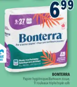 Familiprix POUR EXTRA BONTERRA, Bathroom tissue, 9 triple rolls offer