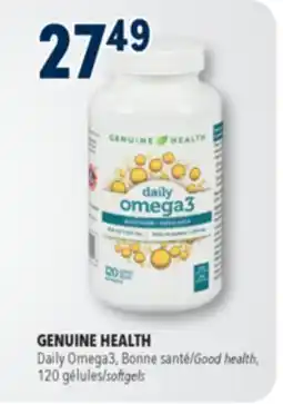 Familiprix GENUINE HEALTH Daily Omega3, Good health offer