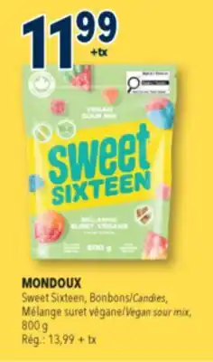 Familiprix MONDOUX Sweet Sixteen Candies, Vegan sour mix, 800g offer