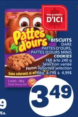Marché Bonichoix DARE PATTES D'OURS, PATTES D'OURS MINIS COOKIES offer