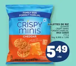 Marché Bonichoix QUAKER CRISPY MINIS RICE CAKES offer