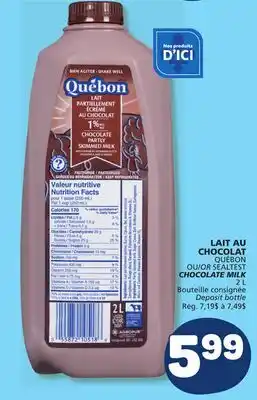 Marché Bonichoix QUÉBON OR SEALTEST CHOCOLATE MILK offer