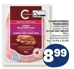 Marché Bonichoix COMPLIMENTS Jambon, Dinde SLICED DELI MEATS offer
