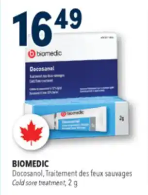 Familiprix BIOMEDIC, Cold sore treatment offer