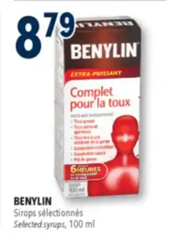 Familiprix BENYLIN, Selected syrups offer