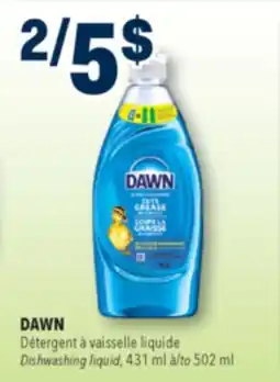 Familiprix DAWN Dishwashing liquid, 431ml to 502ml offer