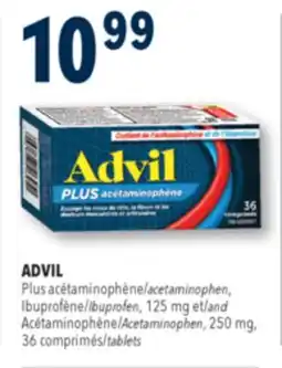 Familiprix ADVIL plus acetaminophen, Ibuprofen, 125mg and Acetaminophen, 250mg, 36 tablets offer