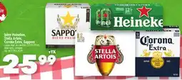 Marche Ami bière Heineken, Stella Artois, Corona Extra, Sapporo offer