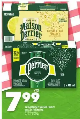 Marche Ami eau gazéifiée Maison Perrier ou San Pellegrino offer