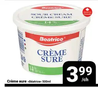 Pasquier Crème sure Béatrice offer