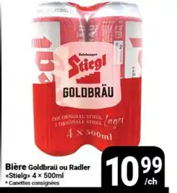 Pasquier Bière Goldbrau ou Radler offer