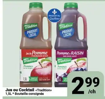 Pasquier Jus ou Cocktail Tradition offer