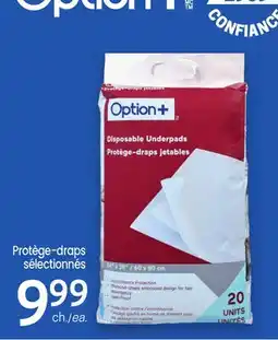 Uniprix Option+ Protège-draps sélectionnés offer
