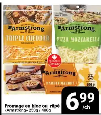 Pasquier Fromage en bloc ou râpé Armstrong offer