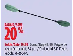 Canadian Tire Outbound 84˝ Kayak Paddle offer