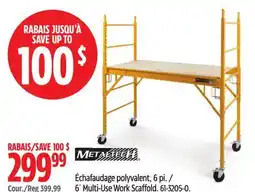Canadian Tire Metaltech 6´ Multi-Use Work Scaffold offer