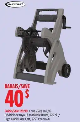 Canadian Tire High Crank Hose Cart, 225´ offer