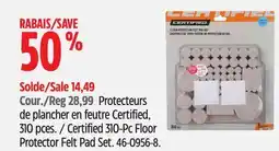 Canadian Tire Certified 310-Pc Floor Protector Felt Pad Set offer