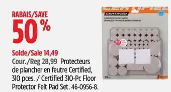 Canadian Tire Certified 310-Pc Floor Protector Felt Pad Set offer