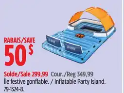 Canadian Tire Inflatable Party Island offer