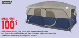 Canadian Tire Hampton 9-Person Tent. 3-season use. 2-room design with hinged door offer