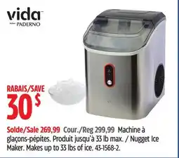 Canadian Tire Vida by Paderno Nugget Ice Maker offer